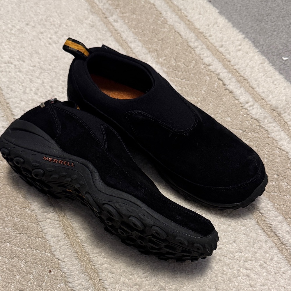 Merrell Men's Black Suede Slip-On Shoes